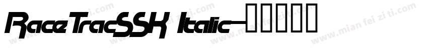 RaceTracSSK Italic字体转换